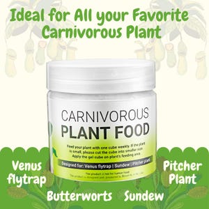 Venus Flytrap Food, Carnivorous Plant Food, 2.5OZ. Designed for Venus Fly Trap, Sundew, Pitcher Plants and other  carnivorous plants.