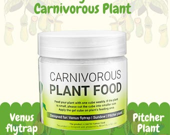 Carnivorous Plant Food, 2.5OZ. Designed for Venus Fly Trap, Sundew, Pitcher Plants and other  carnivorous plants.