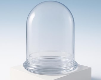 Bloomify Anti-Fog Glass Large Dome – 3.5 x 3.5 x 4.3 Inches – Perfect for Home Decor, Tabletop Displays, and Creative Projects (No Plants)