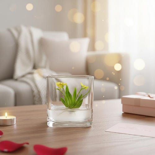 Live Orchid Bonsai, Psygmorchis Pusilla - Miniature orchid/Glass Terrarium/Indoor house plants/Office desk/Gift for Her/Wedding Favor