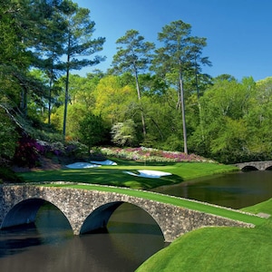 Augusta National 12th Hole the Masters Golf Golfing Poster Art