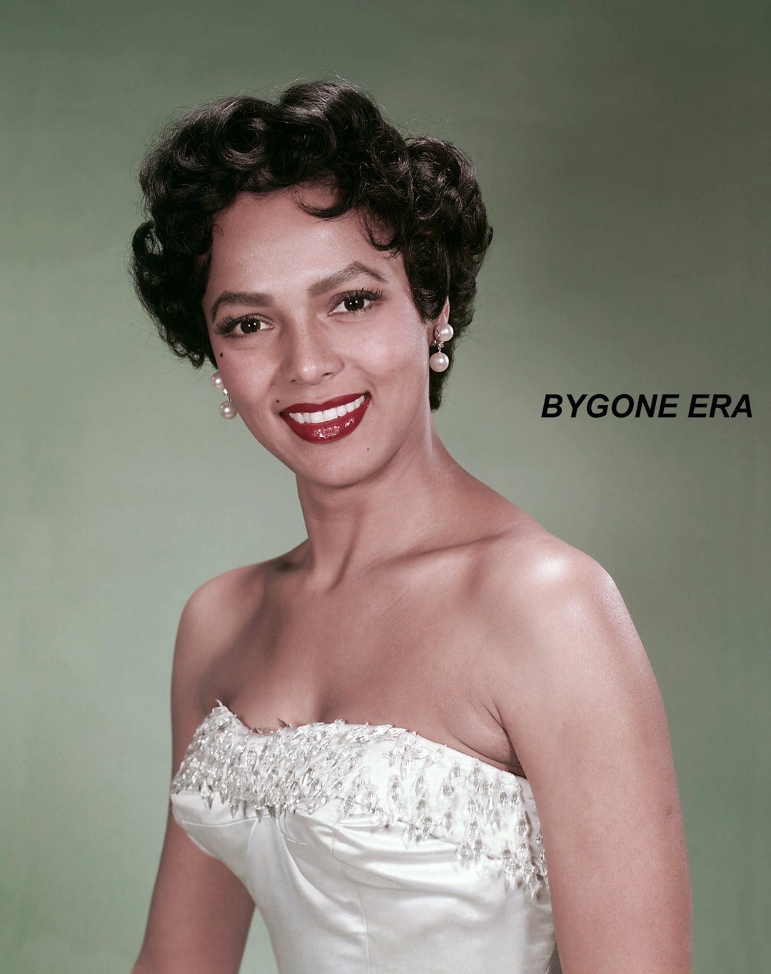 Dorothy Dandridge Hollywood Poster Art Beautiful Face Portrait Color