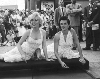 Marilyn Monroe Jane Russell Gentlemen Prefer Blondes Hollywood | Etsy