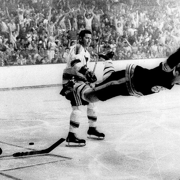 Bobby Orr Poster Photo The Flying Goal Boston Bruins Hockey Greats NHL Posters Photos 8x12 and/or 12x18