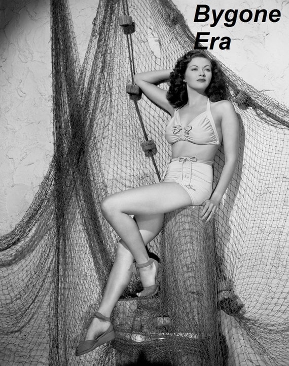 Yvonne De Carlo Bikini Pinup Girl Poster Art Photo Artwork Etsy Österreich