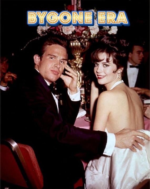 Warren Beatty Natalie Wood Date Night Hollywood Glamour Poster Etsy