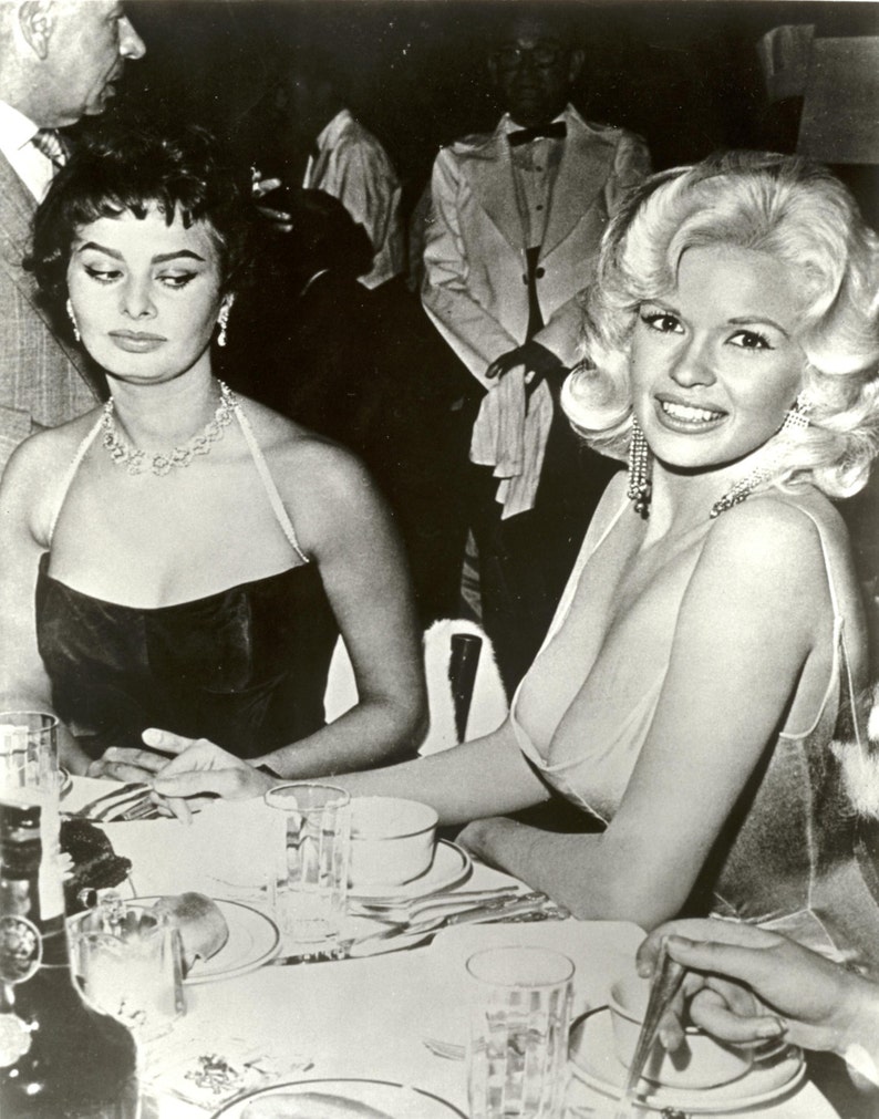 Sophia Loren Jayne Mansfield Iconic Poster Art Photo 16x20 or 24x30 image 1