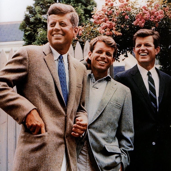 The Kennedy Brothers 1960 Poster Art Photo JFK RFK Edward Poster Art Photo Artwork 8x10 11x14 or 16x20