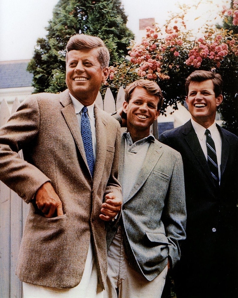 The Kennedy Brothers 1960 Poster Art Photo JFK RFK Edward Etsy