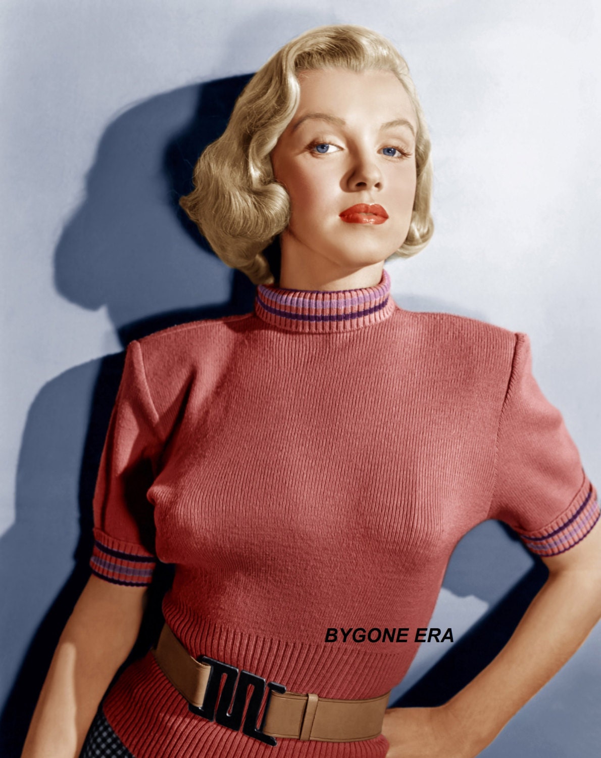 Marilyn Monroe Tight Sweater Color Poster Art Photo Artwork 11x14 or 16x20