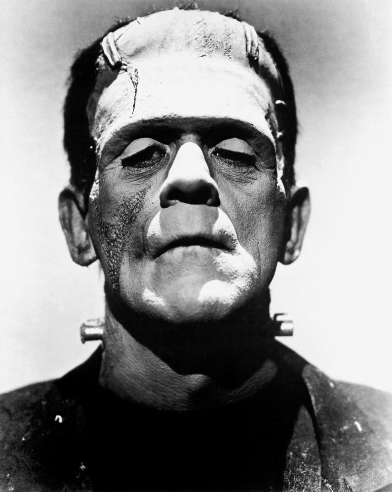Boris Karloff the Bride of Frankenstein Hollywood Halloween Poster Art ...
