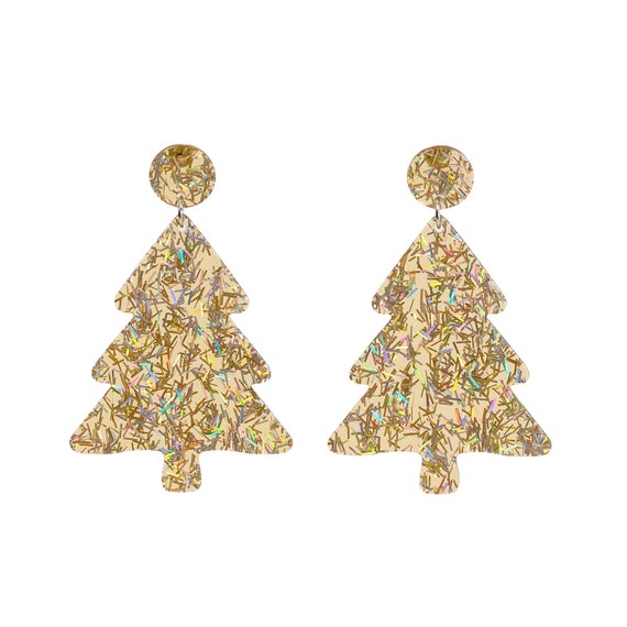 Acrylic cheap christmas earrings