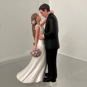 WEDDING CAKE TOPPER Bride and Groom Flowers Bouquet Keepsake Decorations cake decorating supplies