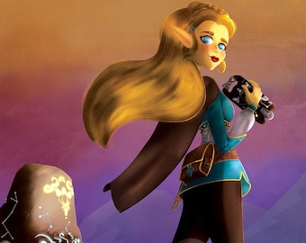 Zelda and Shrine from BOTW