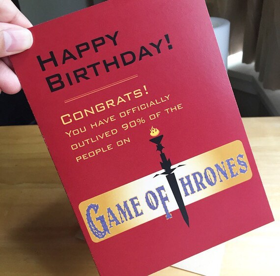 Funny Game Of Thrones Birthday Card Joyeux Anniversaire Etsy Funny Game Of Thrones Birthday Card Joyeux Anniversaire Etsy