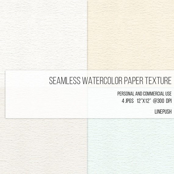 Seamless Watercolor Paper In Cream And Pastels Watercolor Etsy