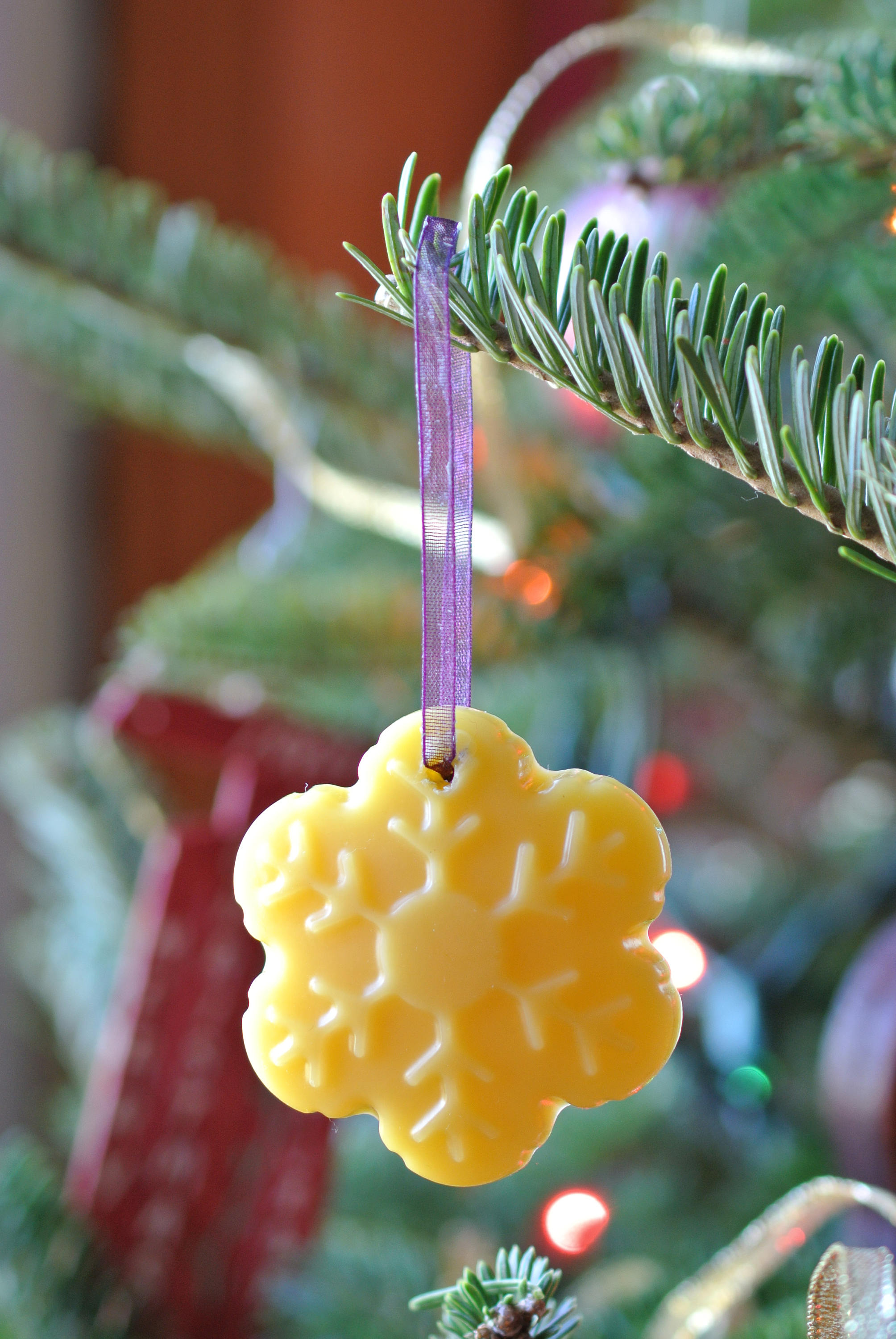 Beeswax Ornament Ornaments Christmas Ornament Wreath Etsy