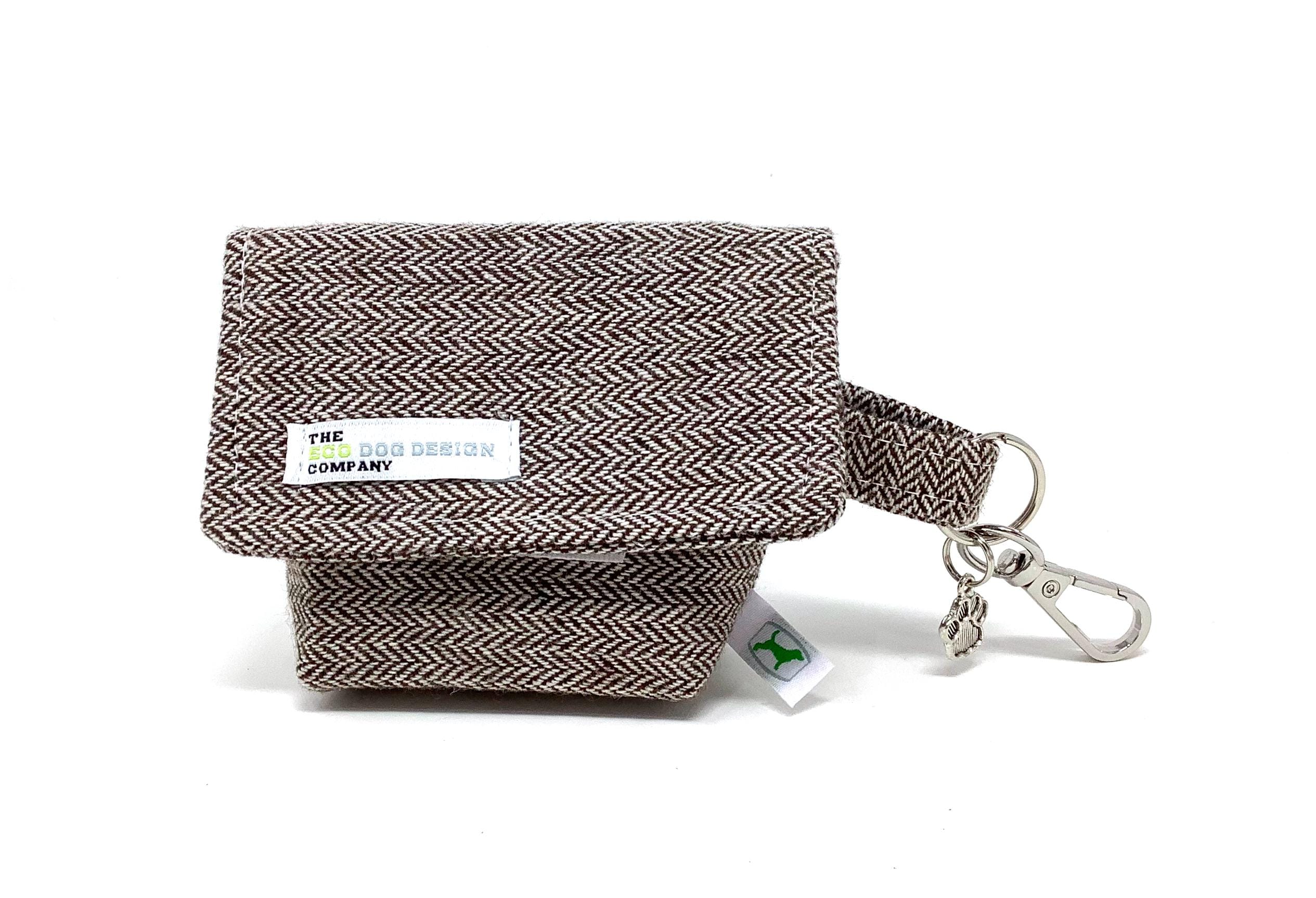 Brown Tweed Dog Pouch, Dog Treat Pouch/ Waste Bag Carrier. - Etsy