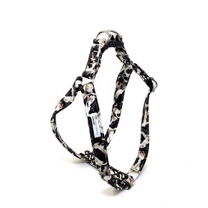Cow Print fully Adjustable Dog Harness Black and White Dairy Cow
