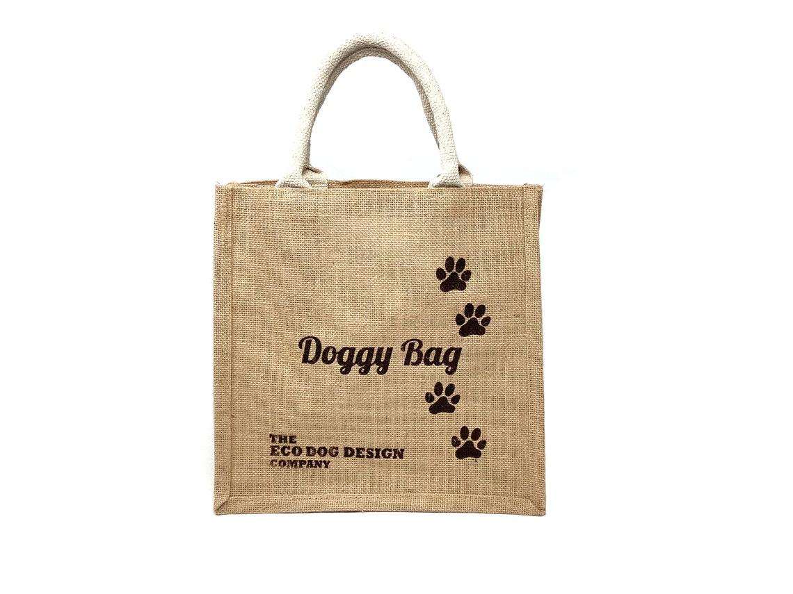 Doggy Bag Jute Tote Bag Hessian Bag for Your Dog Etsy UK