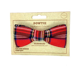 Rouge Tartan Rouge Royal Stewart Tartan Dog Bow Tie