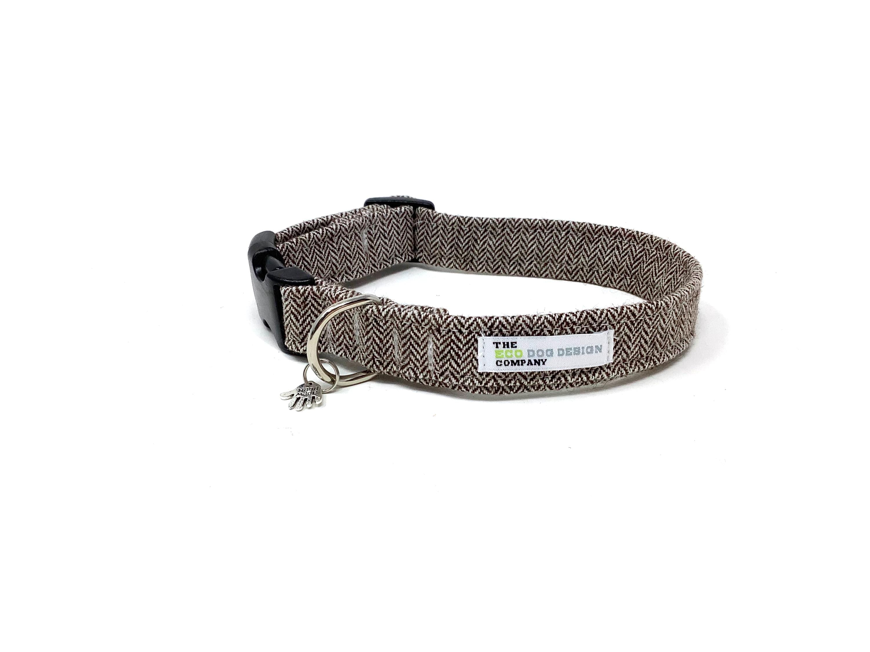 Brown Tweed Adjustable Dog Collar in Four Sizes Available - Etsy