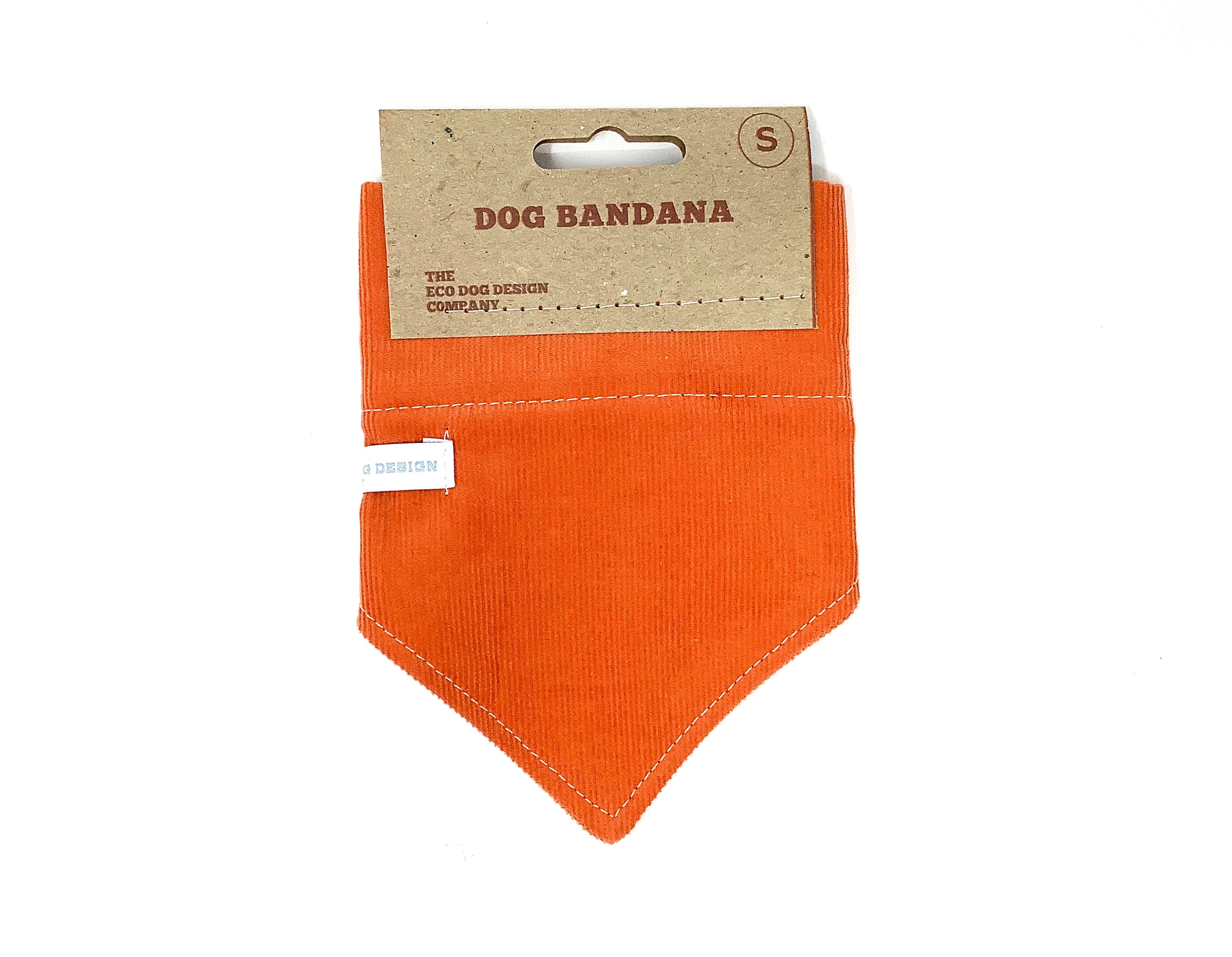 Orange Corduroy Dog Bandana: Slip on Collar Accessory - Etsy Finland
