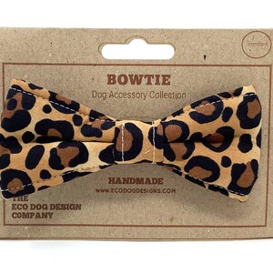 Leopard Print Dog Bow Tie Animal Print