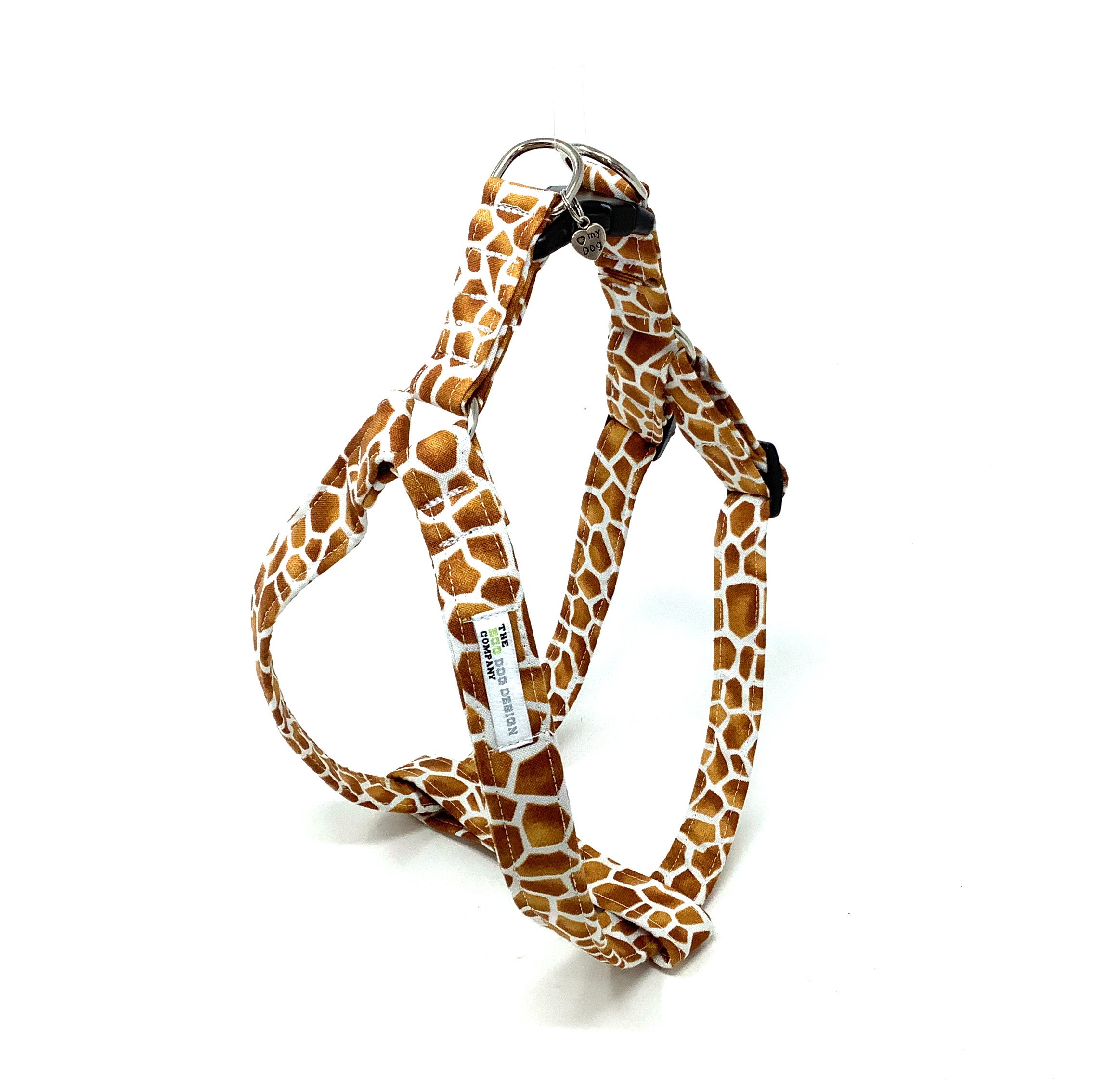 Giraffe Print Dog Harness, Animal Print, Safari Design, Dog Walking