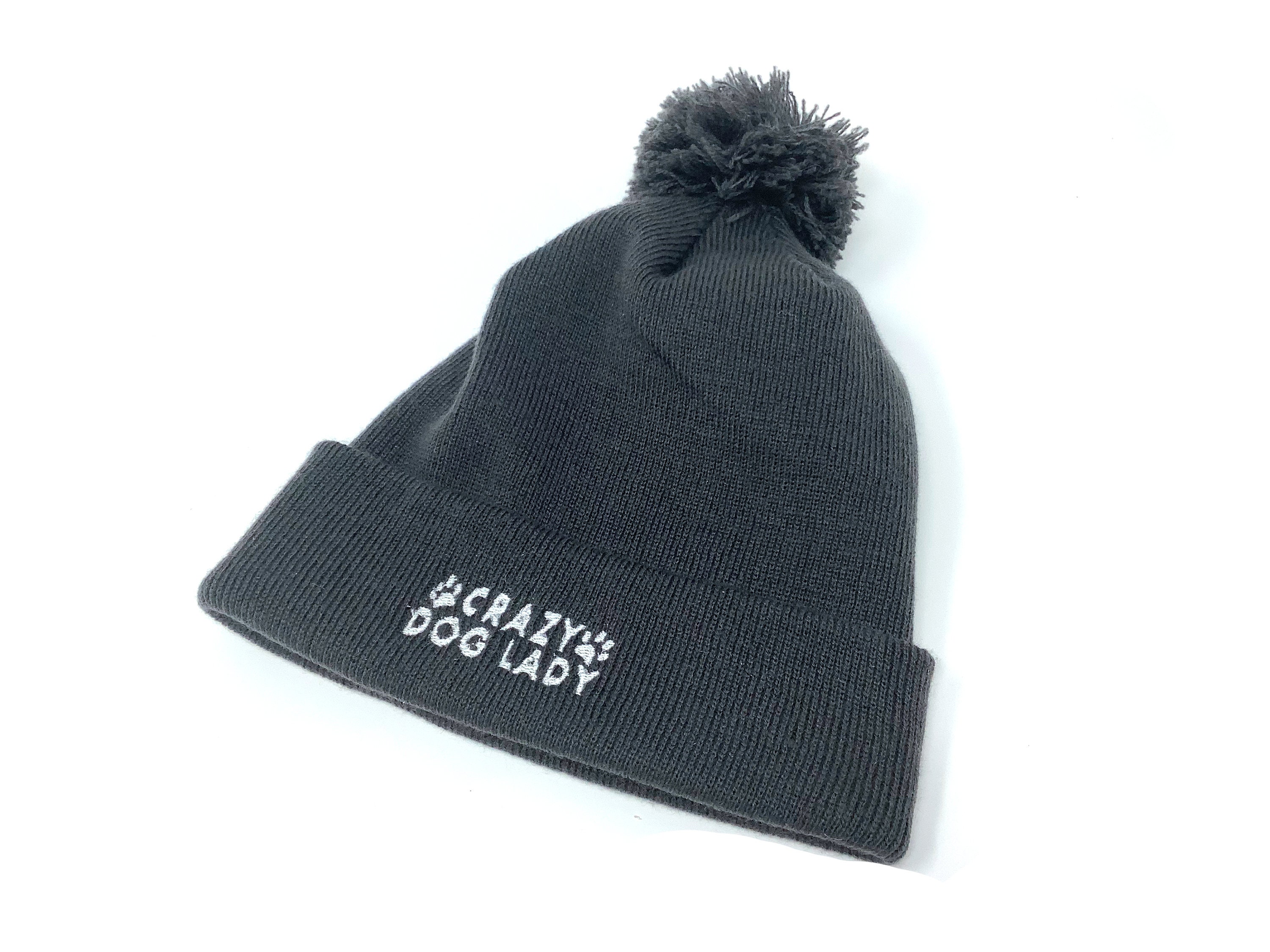 Pomeranian Embroidered Beanie Hat – Cute Dog Lover Gift For Women & Men, Warm Knitted Winter Hat