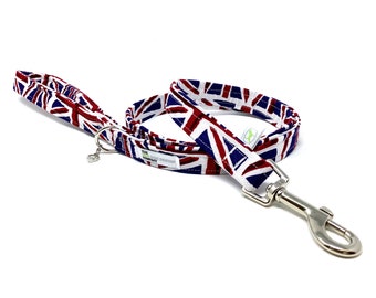 Union Jack Padded Handle Dog Lead