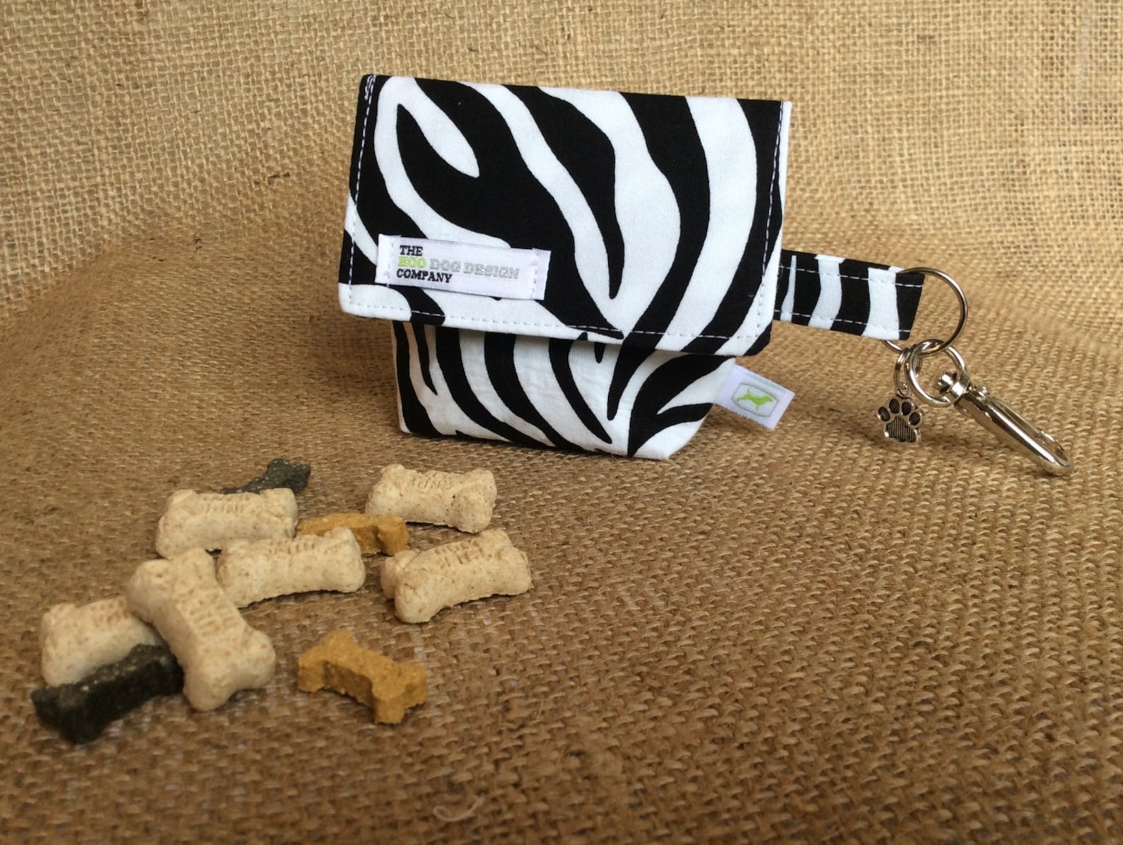 Zebra Pattern Dog Treat Pouch/ Waste Bag Carrier. Etsy