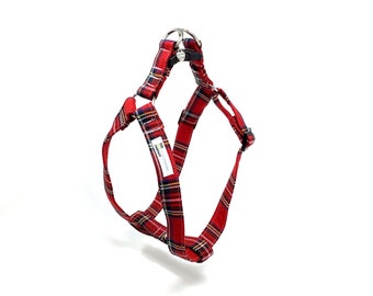 Red Tartan Royal Stewart Tartan Dog Harness