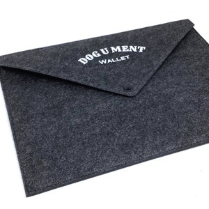 Dog-u-ment Felt Wallet, Document wallet to safety organise all your dogs paperwork, ideal new puppy gift