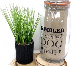 Tarro de vidrio para almacenamiento de perros