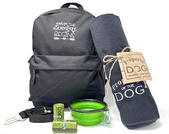 Paquete de regalo para excursiones de un día, cesta para perros, set de regalo para excursiones de un día para perros