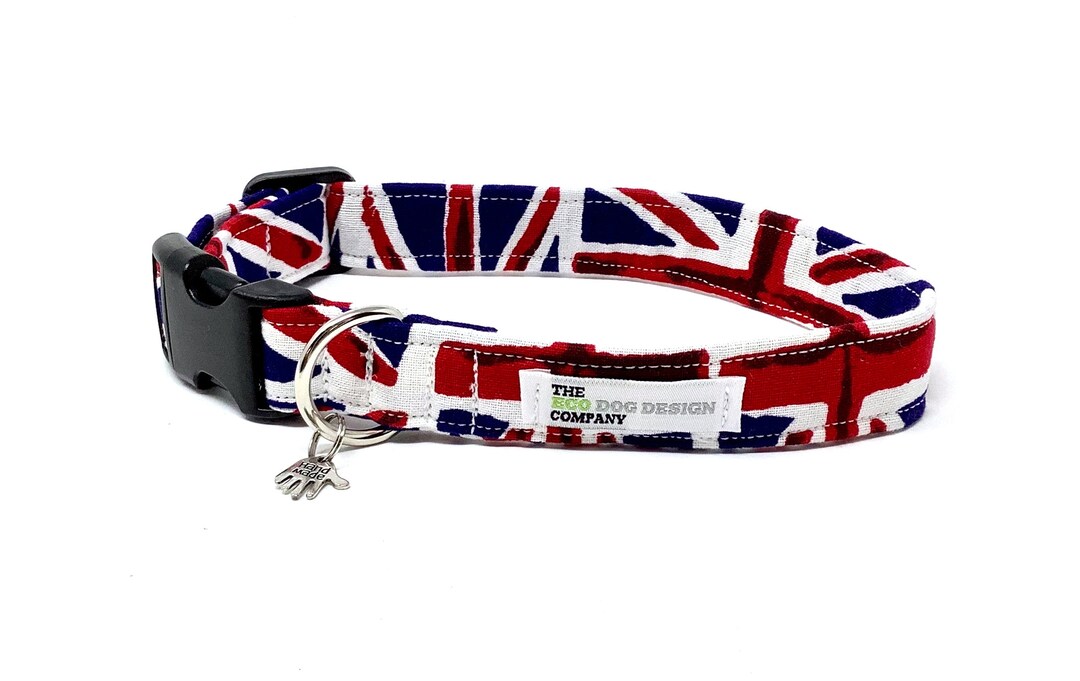 Union Jack Dog Collar Etsy