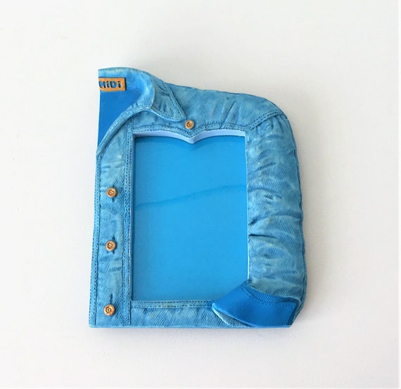 Vintage Denim Jacket Photo Frame Etsy