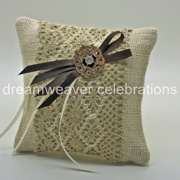 Hessian Cushion Etsy