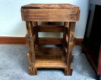 Rustic Nightstand | Bedside Table | End Table | Rustic Bedside Table | Rustic Furniture