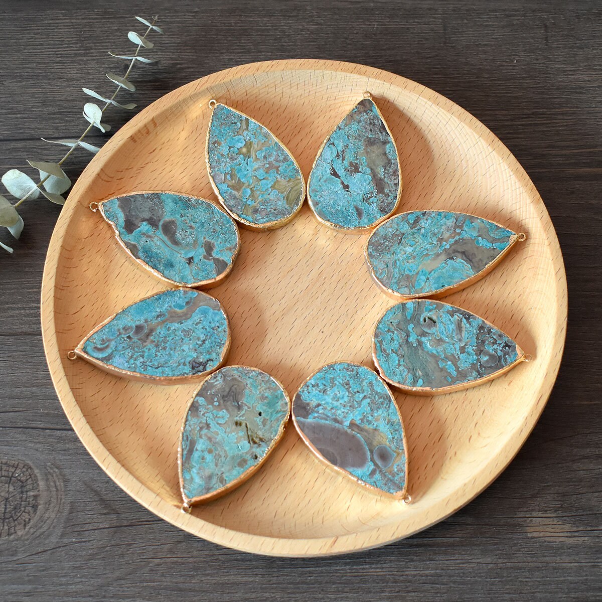 Bivei Natural Gemstone Endless Long Statement