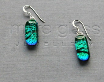 Fused Glass Emerald Green Drop Earrings: The Perfect Mother's Day gift
