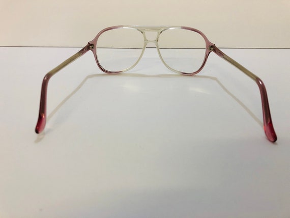 70’s Lucite Women’s Eyeglasses Clear/Lavender Dip… - image 3