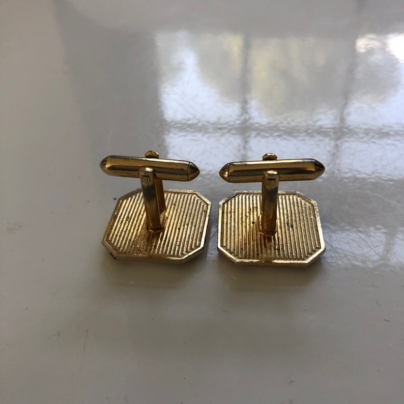 Estate Vintage Silver /& Gold Letter \u201cT\u201d Cufflinks