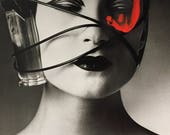 Glamour quot Cosmetiques Red quot Fragrance Advertisement 8 x 11 Over-Painted This is a Photo Print by Artist Erik Sulander