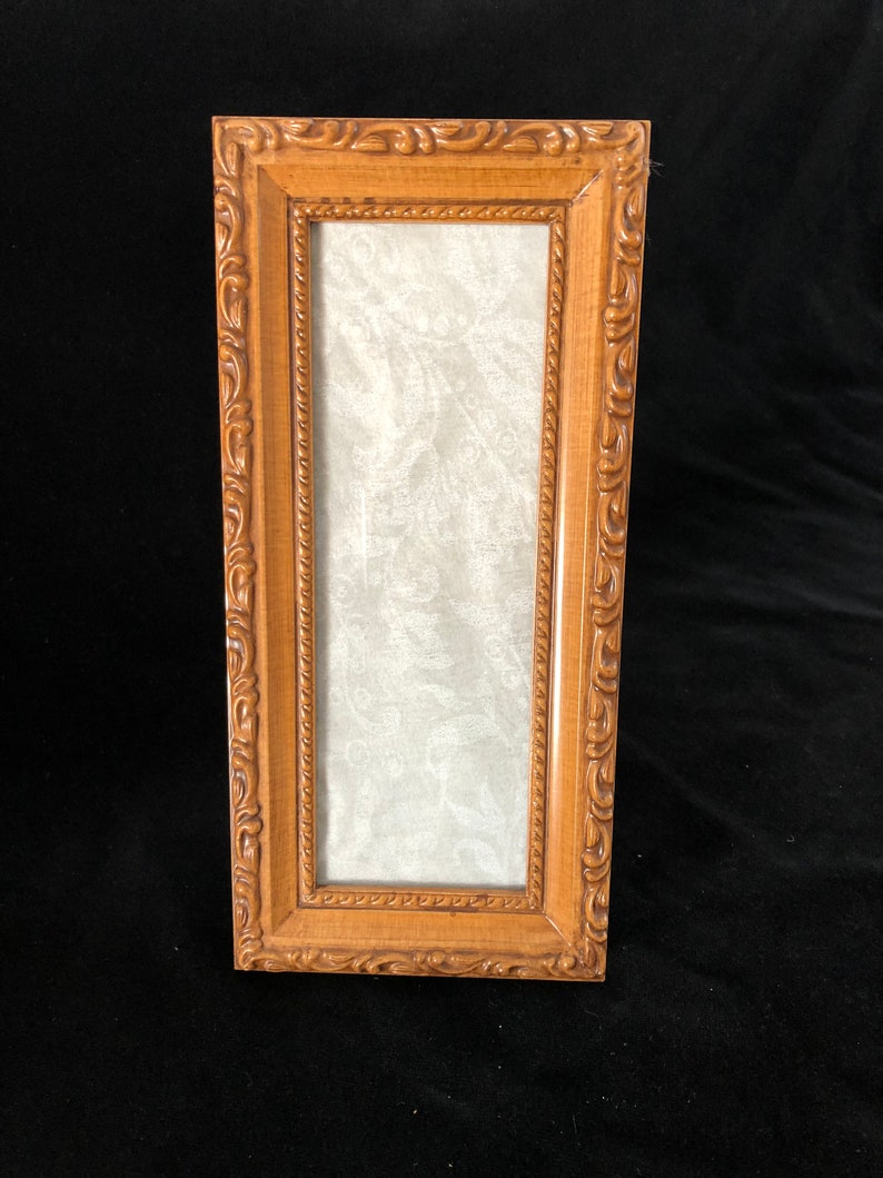 Estate Gold Tone Elegant Tall Picture Frame