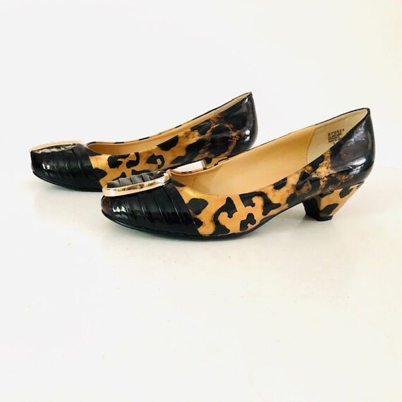 Bijou by aj Valencia shoes low heel slipons, Leopar… Gem