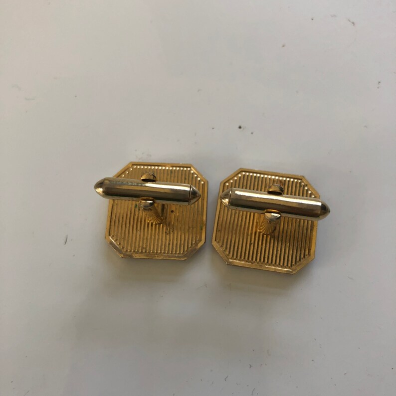 Estate Vintage Silver /& Gold Letter \u201cT\u201d Cufflinks