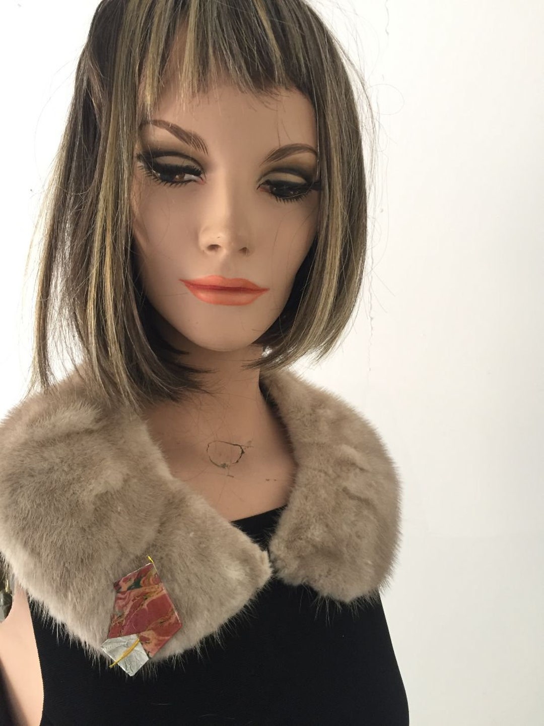 Vintage Elegant Mink Fur Collar / Neck Warmer Etsy