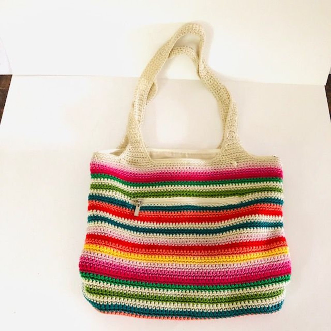 The Sak Crochet Boho Striped Shoulder Bag / Purse /handbag | Etsy